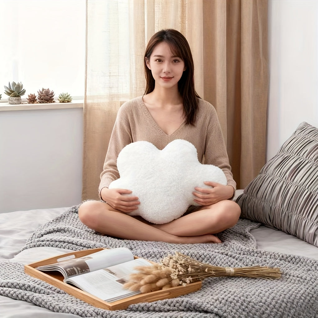 White Cloud Pillow Cloud Decorative Pillow Large White Cloud Shape Pillow Cushion 20.87x14.57inch