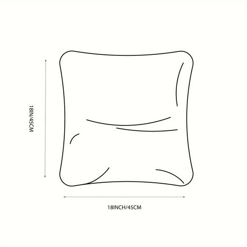 100% Handmade Crochet Boho Series with Tassels and Knot Throw Pillow 18x18in 45x45cm 1 pack