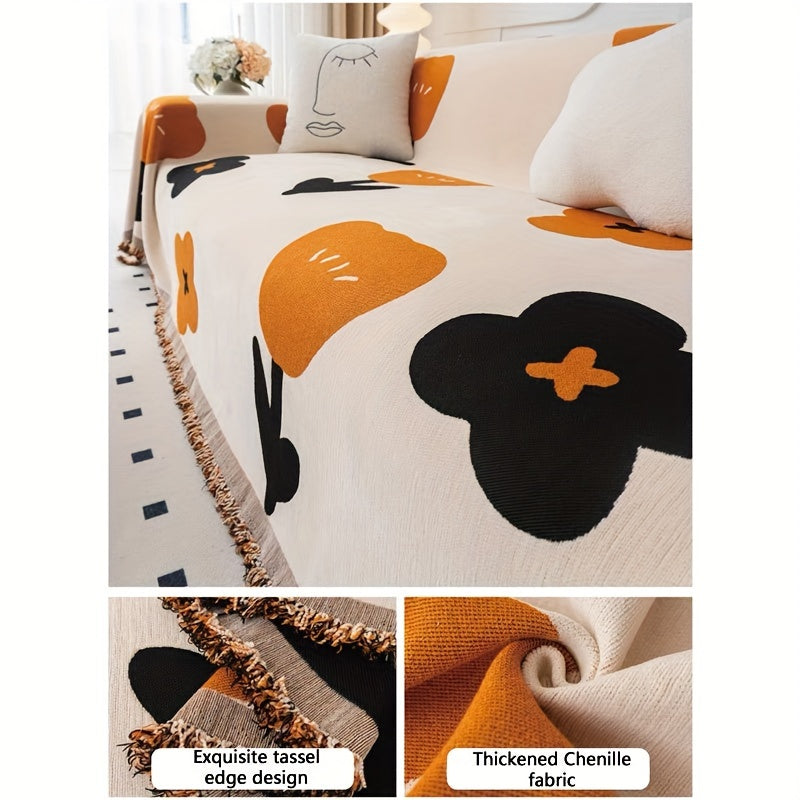 New Sofa Cover Cloth, All Season Universal, Non Slip, One Piece Full Coverage Sofa Cover Cloth, Cat Scratch Resistant, Non Stick Fur