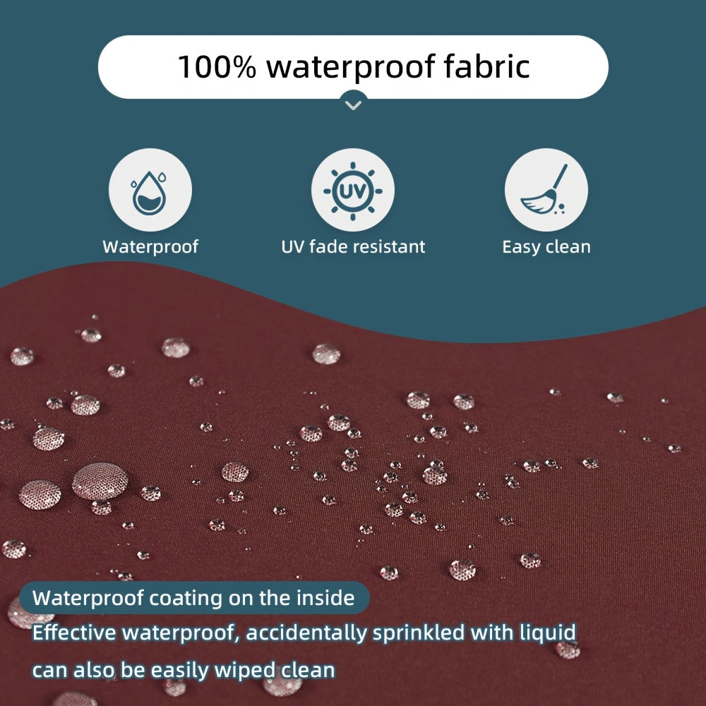 2pcs Waterproof Sofa Cushion, Indoor Square Dining Chair Pad, Heavy-Duty Comfort Design, Easy-to-Install Safety Straps, Durable Indoor\u002FOutdoor Chair Pad for Balcony, Patio, Garden, Living Room, Bedroom, Study, ' Room, Available in Gray, Black