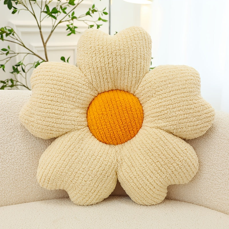 1pc Flower Throw Pillow, Flower Shaped Pillow, Floor Pillow, Seat Cushion, Cute Aesthetic Pillow As Room Decor, Decorative Pillows for Bed Sofa Couch, Throw Pillows Floor Pillows & Cushions