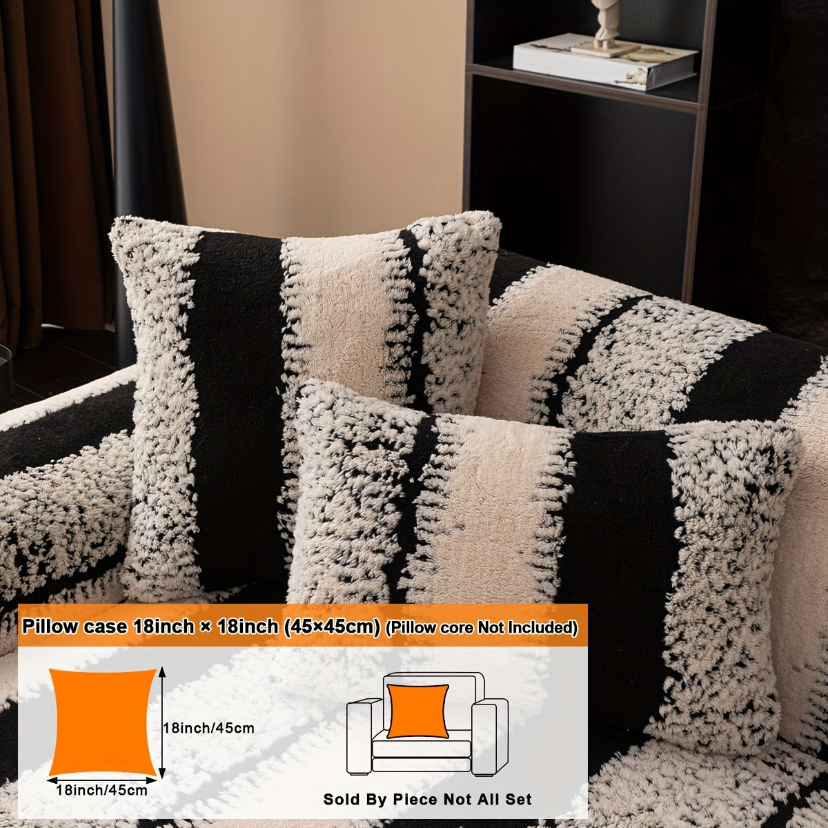 1pc Modern Plush Sofa Cushion Non-slip Breathable Pet Friendly for all Seasons Universal Machine Washable Sofa Protector Suitable For Armchairs And Sectional Sofas Suitable for Living Room Bedroom Study Room Home Decor Sofa Protector Cushion Cover