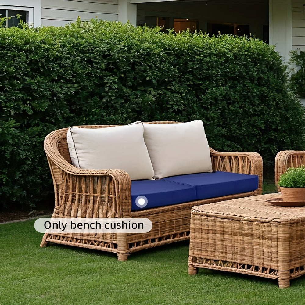 2pcs Waterproof Sofa Cushion, Indoor Square Dining Chair Pad, Heavy-Duty Comfort Design, Easy-to-Install Safety Straps, Durable Indoor\u002FOutdoor Chair Pad for Balcony, Patio, Garden, Living Room, Bedroom, Study, ' Room, Available in Gray, Black