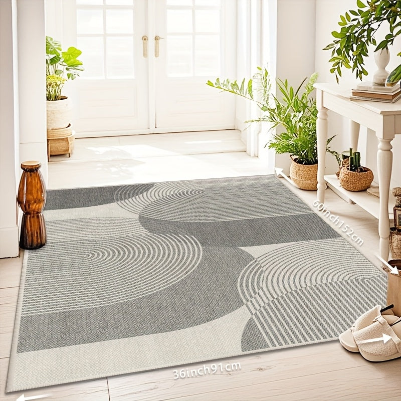 Area Rug That Can Be Machine Washed, Featuring a And Spill-Resistant Surface, Non-Slip Backing, And Properties, Ideal for Living Rooms, Bedrooms, Kitchens, Or Dining Areas. Suitable for Outdoor Patio Decor