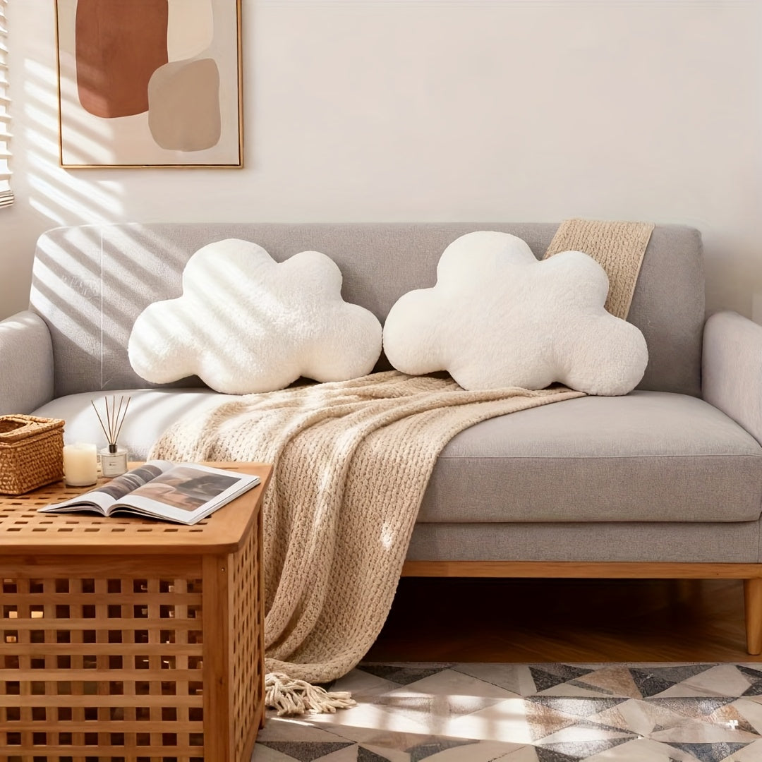 White Cloud Pillow Cloud Decorative Pillow Large White Cloud Shape Pillow Cushion 20.87x14.57inch