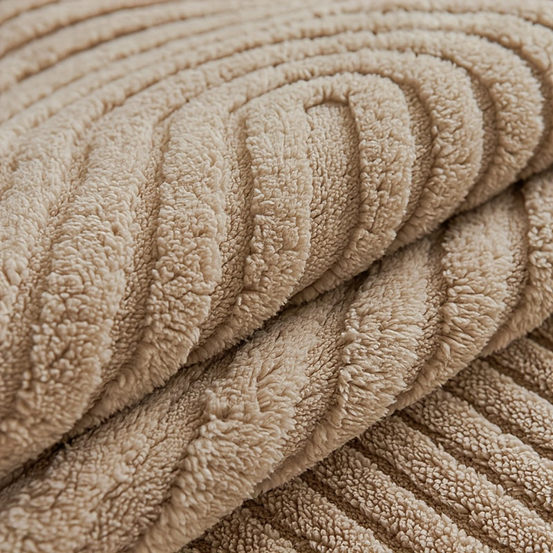 1pc Vintage Jacquard Plush Sofa Cushion Cover - Fit Suitable for All Sofas, Pet-Friendly Anti-Slip Furniture with Retro Jacquard, Machine Washable Cover Fits Single\u002FDouble\u002FTriple\u002FQuad Sofas for, Office &