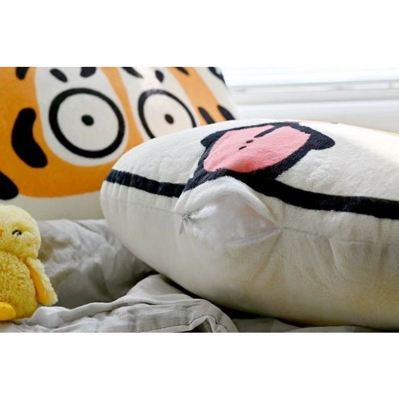 Cute Tiger Alien Pillow Car Lumbar Sofa Cushion Office Pillow Headrest Support, Adorable And Fun Design For Collision-free Car Use To Protect The Waist And Driving Fatigue, Suitable For Sofa Use While Watching TV Shows.