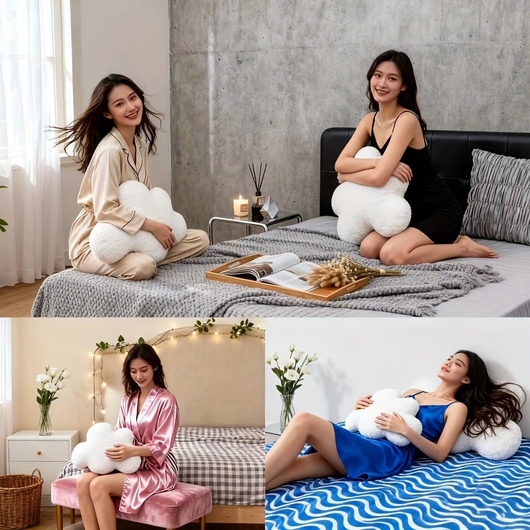 White Cloud Pillow Cloud Decorative Pillow Large White Cloud Shape Pillow Cushion 20.87x14.57inch