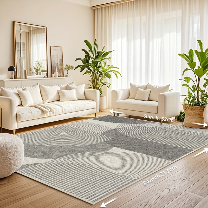 Area Rug That Can Be Machine Washed, Featuring a And Spill-Resistant Surface, Non-Slip Backing, And Properties, Ideal for Living Rooms, Bedrooms, Kitchens, Or Dining Areas. Suitable for Outdoor Patio Decor