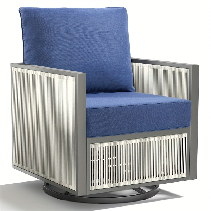 4 Pairs Outdoor Seat Cushions for Patio Sofa Couch Chair Seat Cushions Deep Seat Cushion 24 x 24 x 6 Inch