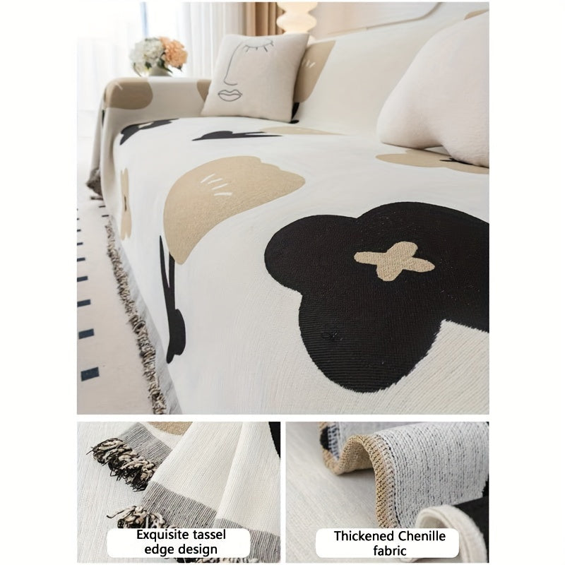 New Sofa Cover Cloth, All Season Universal, Non Slip, One Piece Full Coverage Sofa Cover Cloth, Cat Scratch Resistant, Non Stick Fur