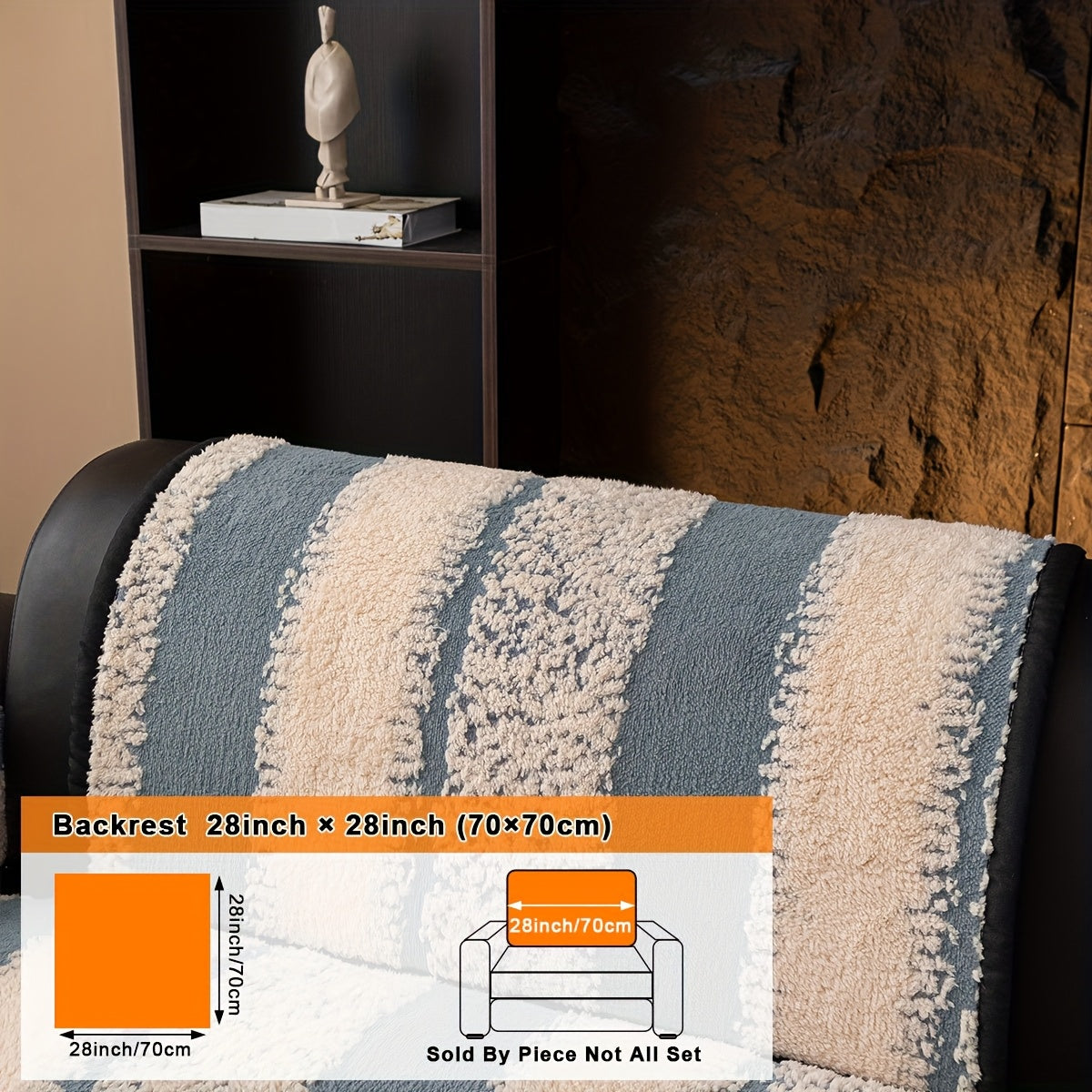 1pc Modern Plush Sofa Cushion Non-slip Breathable Pet Friendly for all Seasons Universal Machine Washable Sofa Protector Suitable For Armchairs And Sectional Sofas Suitable for Living Room Bedroom Study Room Home Decor Sofa Protector Cushion Cover