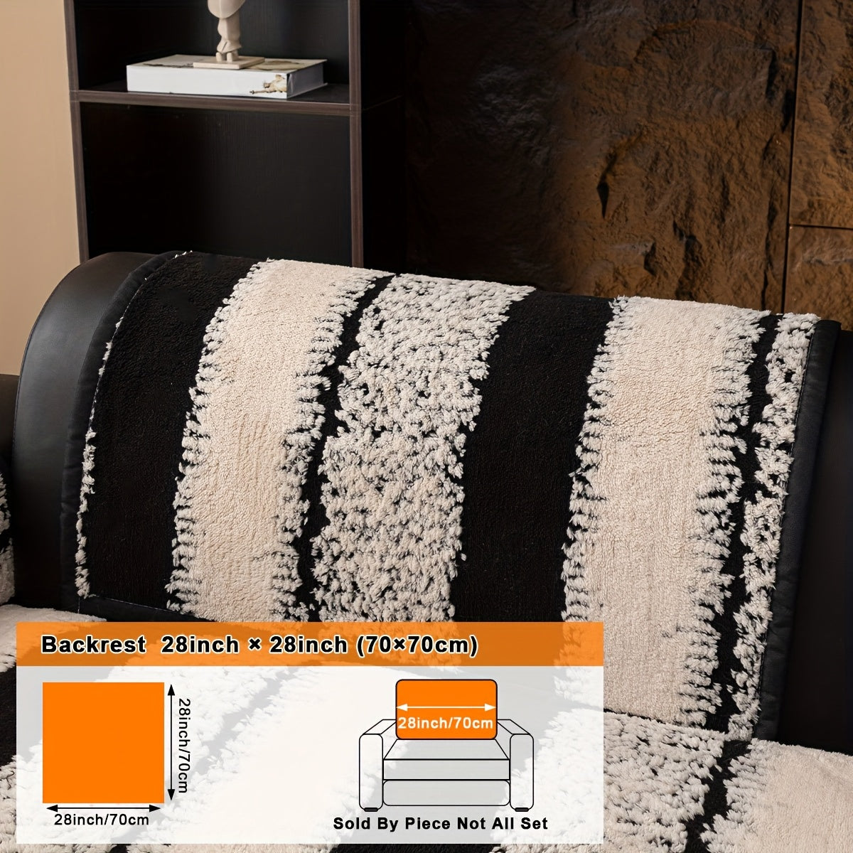 1pc Modern Plush Sofa Cushion Non-slip Breathable Pet Friendly for all Seasons Universal Machine Washable Sofa Protector Suitable For Armchairs And Sectional Sofas Suitable for Living Room Bedroom Study Room Home Decor Sofa Protector Cushion Cover