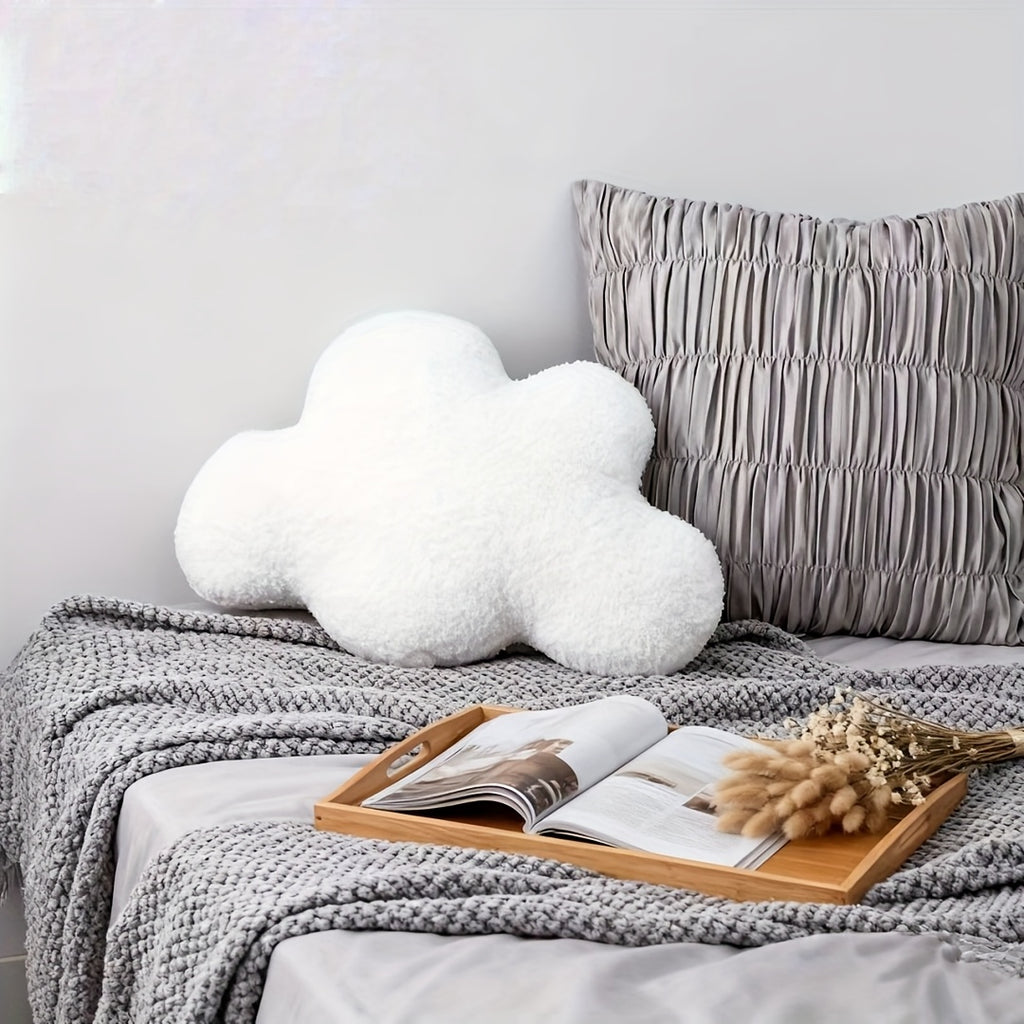 White Cloud Pillow Cloud Decorative Pillow Large White Cloud Shape Pillow Cushion 20.87x14.57inch