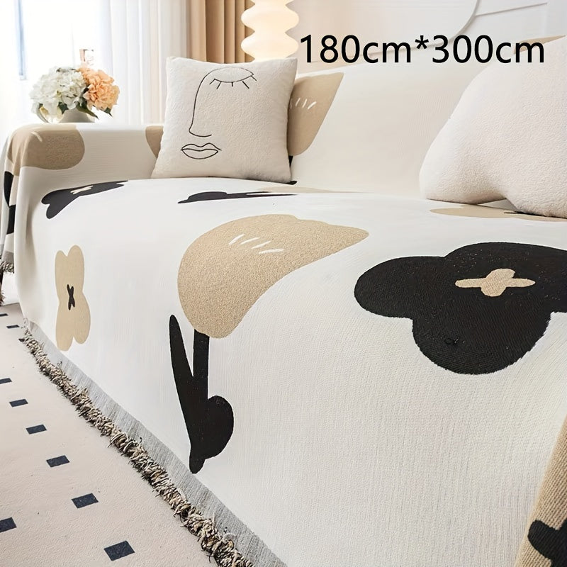 New Sofa Cover Cloth, All Season Universal, Non Slip, One Piece Full Coverage Sofa Cover Cloth, Cat Scratch Resistant, Non Stick Fur