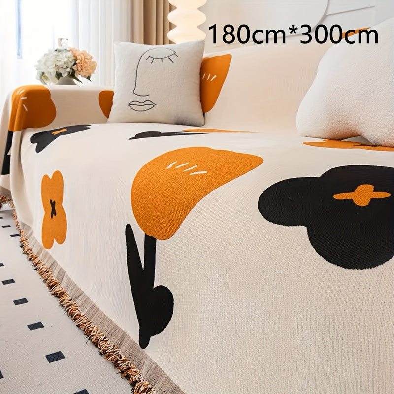 New Sofa Cover Cloth, All Season Universal, Non Slip, One Piece Full Coverage Sofa Cover Cloth, Cat Scratch Resistant, Non Stick Fur