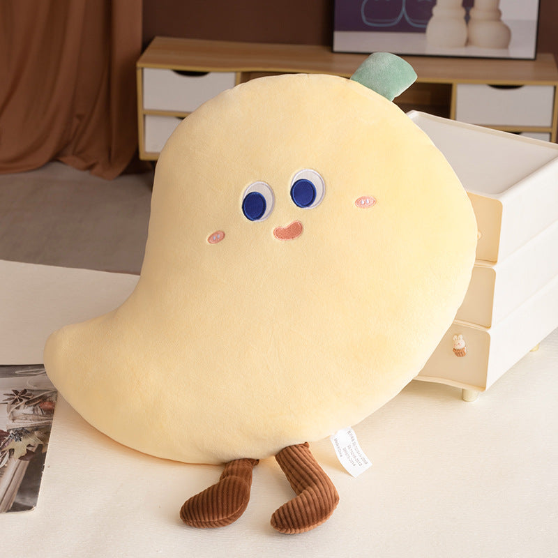 1pc Cute Food-Themed Pillow - Cherry, Mango, Bread & Cookie Doll Stuffed Bedspread Suitable for ' Room,, Themed Decor - Hand Wash Only, Multi-Style Options