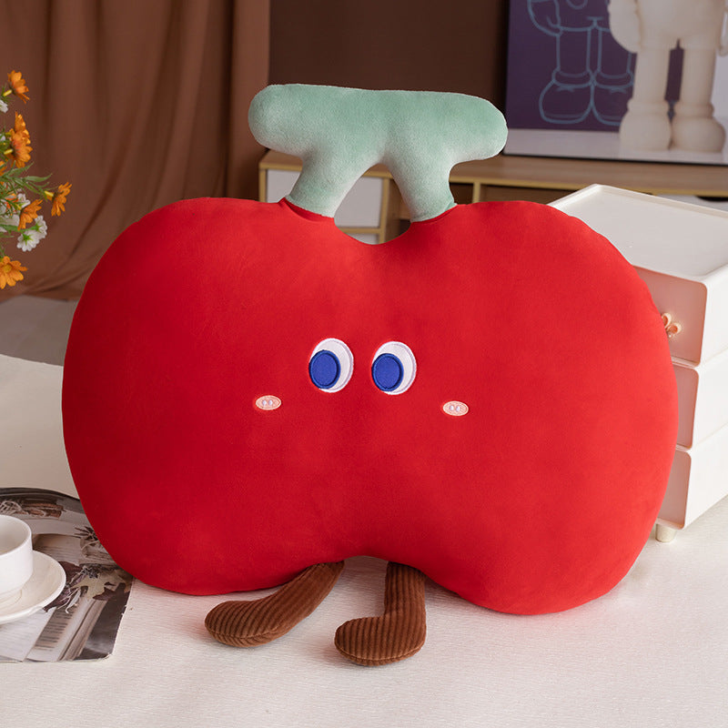 1pc Cute Food-Themed Pillow - Cherry, Mango, Bread & Cookie Doll Stuffed Bedspread Suitable for ' Room,, Themed Decor - Hand Wash Only, Multi-Style Options